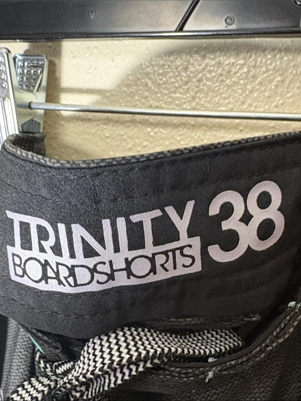 Trinity Black Teal Gray Colorblocked Men's Board Shorts